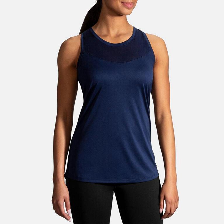 Brooks Stealth - Womens Running Tank Top - Blue (70952GILY)